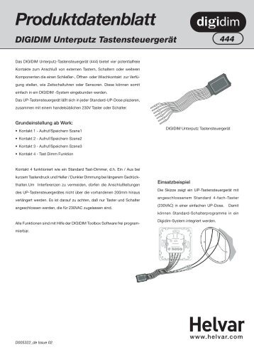 Produktdatenblatt 444 - Helvar