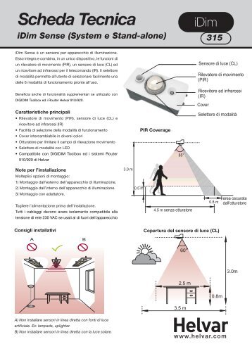 iDim Sense Datasheet_315_D004721_IT.indd - Helvar