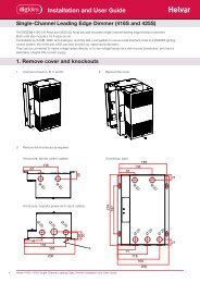 Installation and User Guide - Helvar