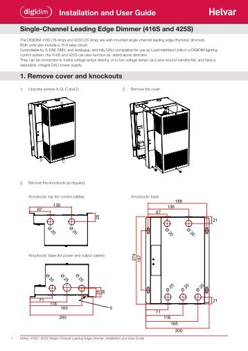 Installation and User Guide - Helvar