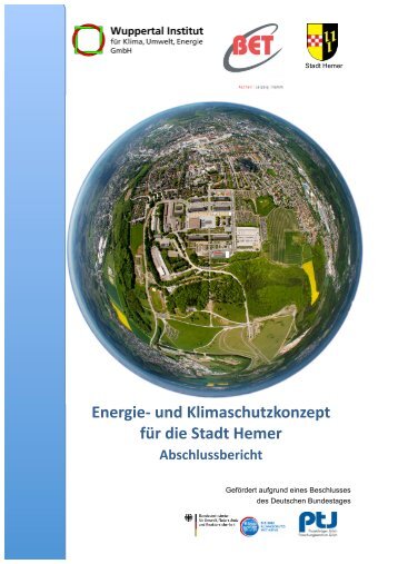 Energie- und Klimaschutzkonzept für die Stadt Hemer