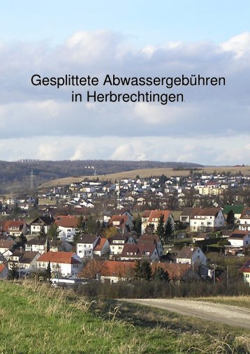 Gesplittete Abwassergebühren in Herbrechtingen - Stadt ...