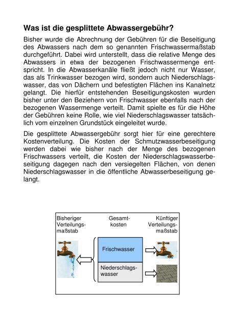 Gesplittete Abwassergebühren in Herbrechtingen - Stadt ...