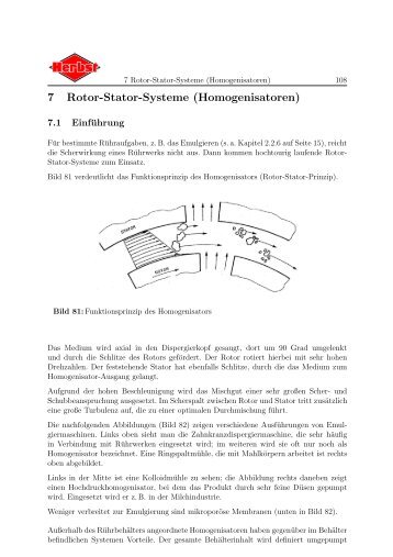 7 Rotor-Stator-Systeme (Homogenisatoren)