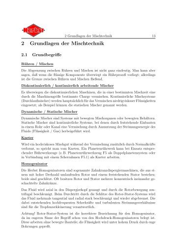 2 Grundlagen der Mischtechnik