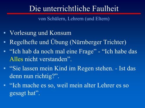 Der erklärende Lehrer ist der schlechte Lehrer - Herder-Gymnasium ...