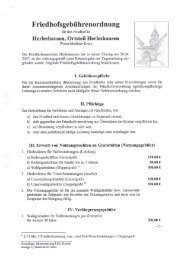 Friedhofsgebührenordnung - Herleshausen