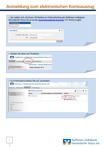 Anmeldung zum elektronischen Kontoauszug - Raiffeisen ...