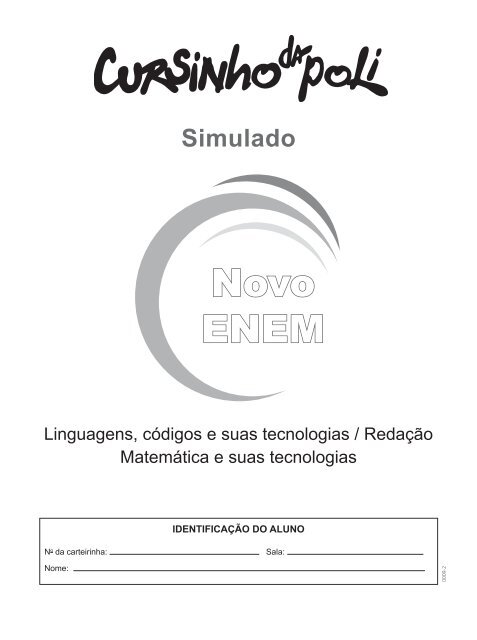 2º dia - Linguagens, Códigos e suas Tecnologias ... - Cursinho da Poli