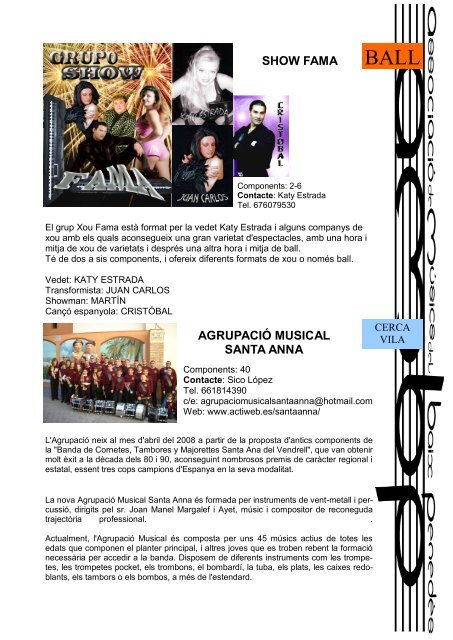 Guia d'associats 2011 - Associació de Músics del Baix Penedès