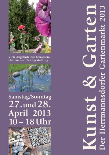 Gartenmarkt “Kunst & Garten” Programm