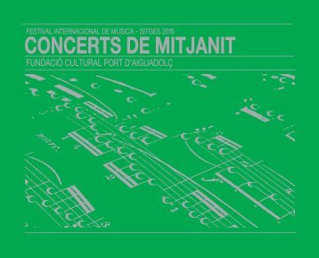 Veure Programa PDF - Concerts de Mitjanit