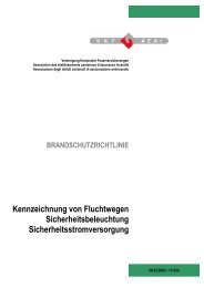 Richtlinie VKF Kennzeichnung Fluchtwege