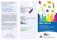 Flyer Berufsfindung Freiburg .indd - Herz-Kinder-Hilfe Hamburg eV