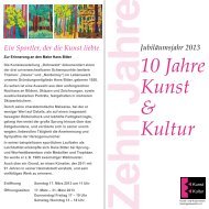 Flyer zum Programm - Kunst- und Kulturverein Herzogenaurach eV