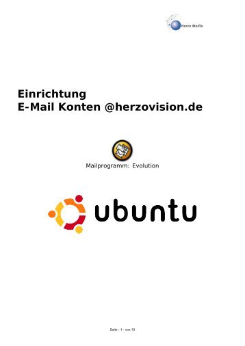 Einrichtung E-Mail Konten @herzovision.de - Herzo Media