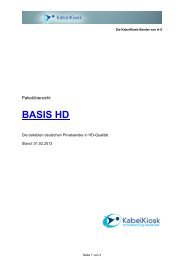 KabelKiosk Senderliste BASIS HD - Herzo Media