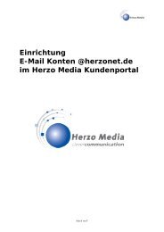 Anleitung Kundenportal HERZOquattro PLUS - Herzo Media
