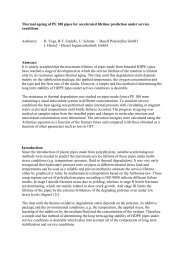 Thermal ageing of PE 100 pipes for accelerated - HESSEL ...