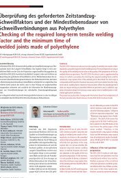 Schweißfaktors und der Mindestlebensdauer von ...