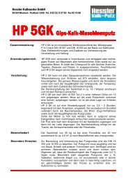 HP 5 GK Gips - Hessler Kalkwerke GmbH