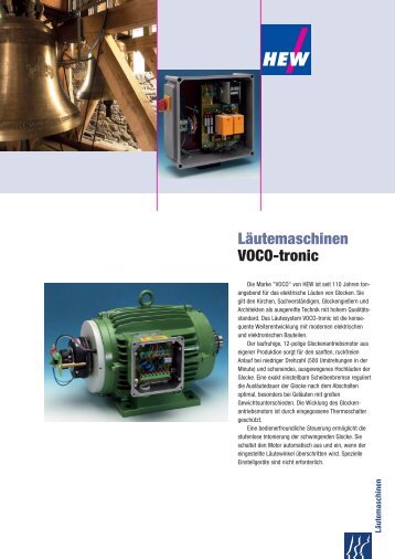 Läutemaschinen VOCO-tronic - Hew-hf.de