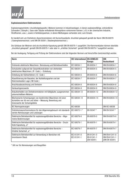 Katalog Baureihe DEx - Hew-hf.de