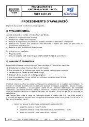 PROCEDIMENTS D'AVALUACIÓ - Col·legi Sant Gabriel de Barcelona