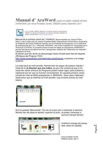 P à g in a Manual d' AraWord traduït al català i adaptat del bloc d ...