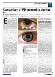 Comparison of PD measuring devices Eye