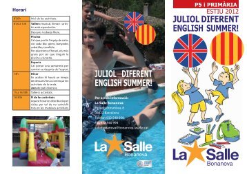 La Salle ESTIU català-anglès P5-PRIMÀRIA.indd - La Salle Bonanova