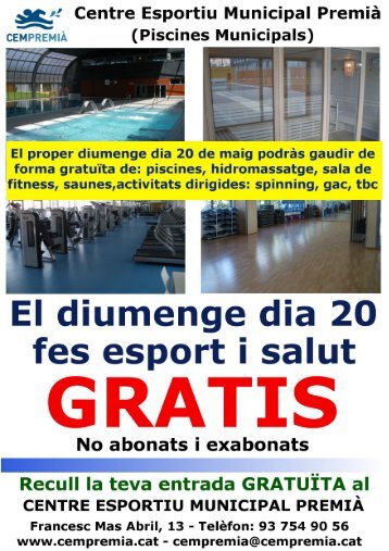 Activitats i horaris - CEM Premia