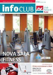 Nova Sala FItNESS - Club Natació Rubí