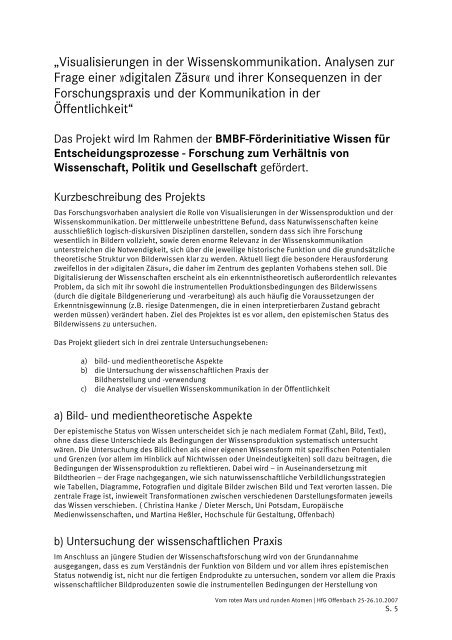 Detailliertes Programm - Hochschule für Gestaltung Offenbach