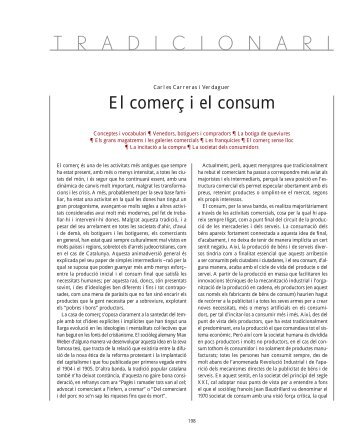 ** 12. El comer“ i el consum - Observatori del Comerç de Barcelona