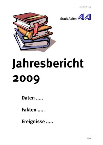 Jahresbericht 2009 - Stadt Aalen