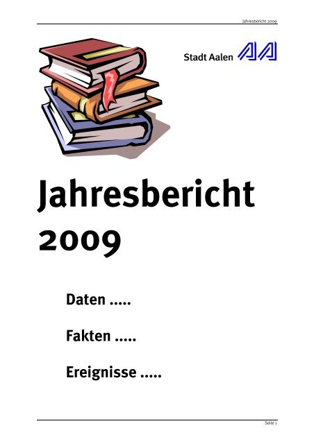 Jahresbericht 2009 - Stadt Aalen