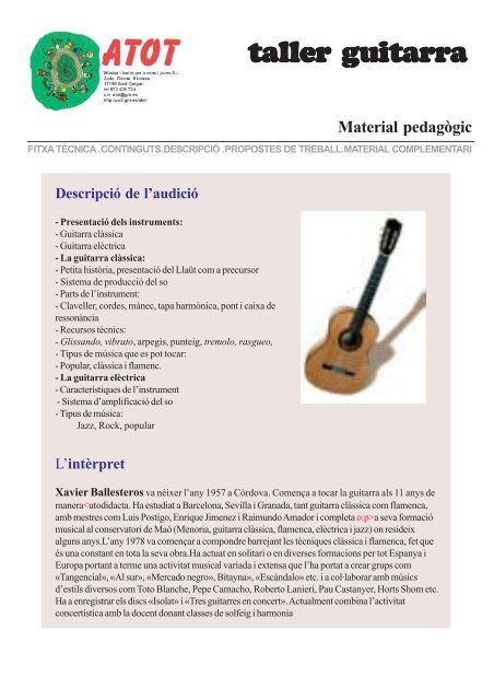 La guitarra - Atot.cat