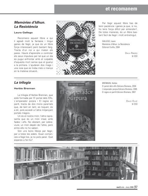 Revista Reviscola n. 4 (2008) - Institut Jaume Huguet