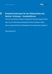 Brandschutzkonzept für den Wiederaufbau des Berliner ... - hhpBerlin