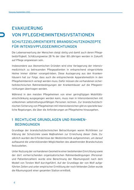 Evakuierung von Pflegeheimintensivstationen - hhpBerlin