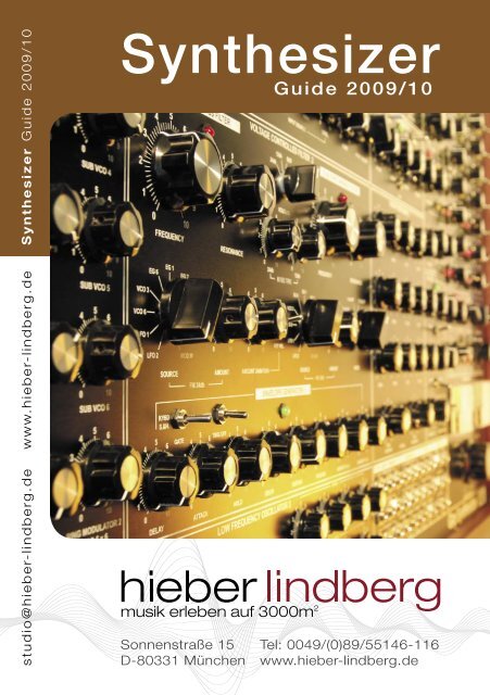 Synthesizer Guide 2010 - Musikhaus Hieber Lindberg