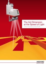Laserbearbeitungskopf RLSK - HIGHYAG Lasertechnologie