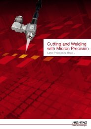 Cutting and Welding with Micron Precision - HIGHYAG ...