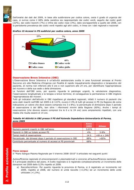 2. Profilo aziendale - Azienda Ospedaliera di Parma