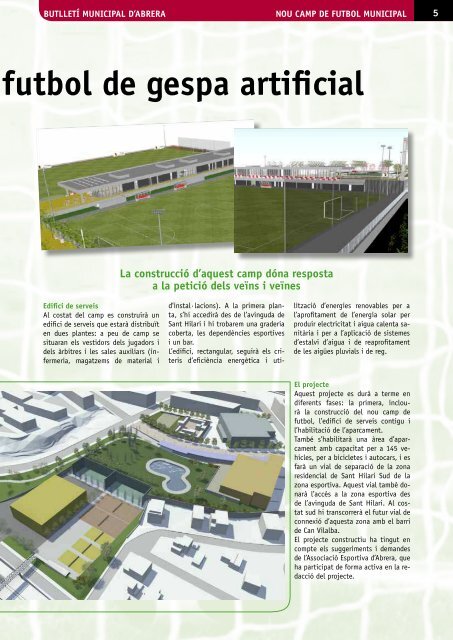 S'inicia el projecte del nou camp de futbol municipal de gespa artificial