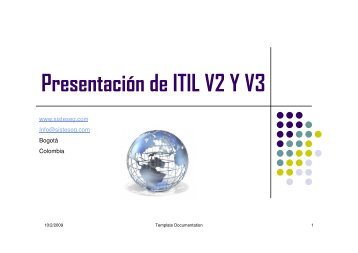 Presentación de ITIL V2 Y V3 - sisteseg colombia