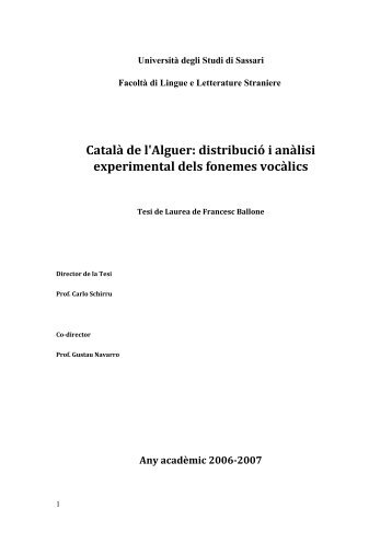 Català de l'Alguer - Biblioteca Algueresa