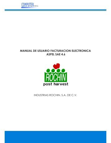 manual de usuario facturacion electronica aspel ... - Industrias Rochin