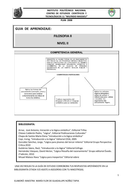 guia de aprendizaje: filosofia ii nivel ii - Autoriawcm.ipn.mx - Instituto ...